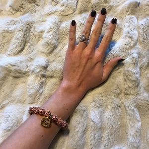 RUSTIC CUFF— Pink & Gold “Emerson” Bracelet!